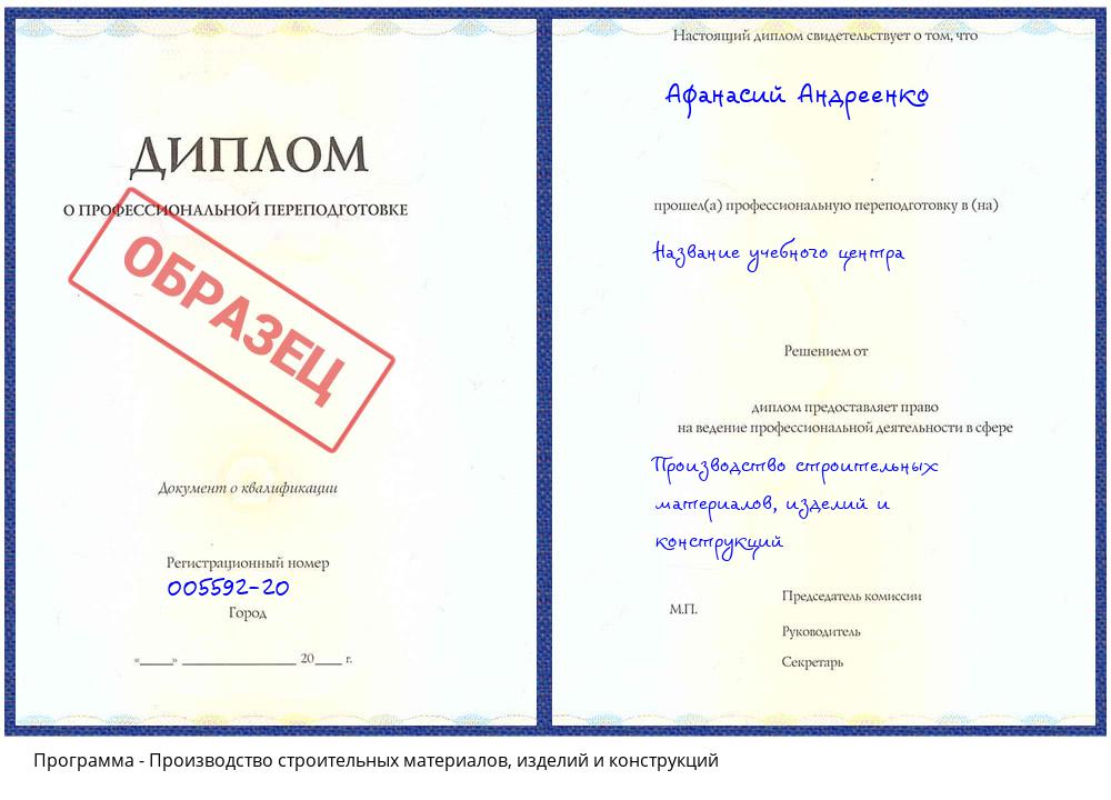 Производство строительных материалов, изделий и конструкций Кстово