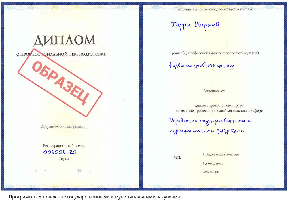 Управление государственными и муниципальными закупками Кстово