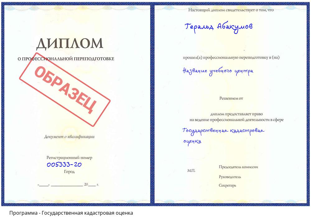 Государственная кадастровая оценка Кстово
