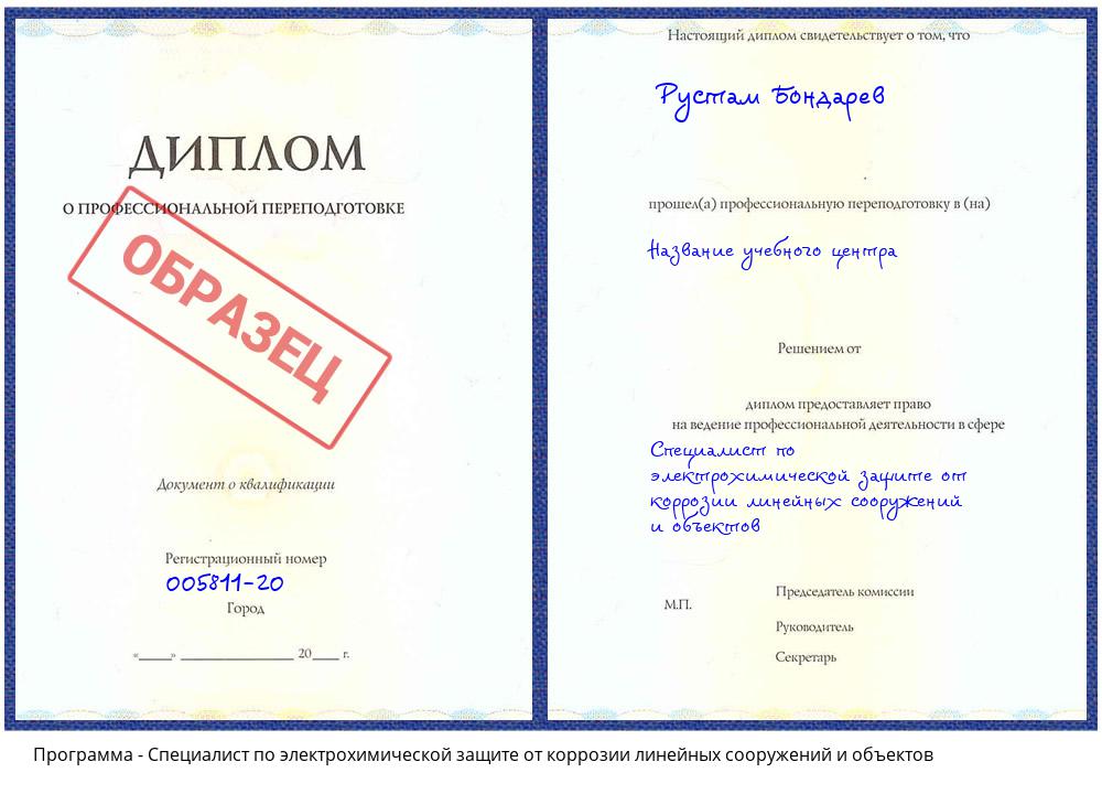 Специалист по электрохимической защите от коррозии линейных сооружений и объектов Кстово